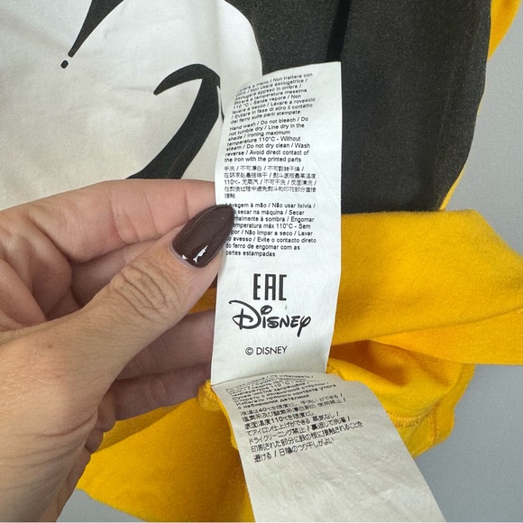 ICEBERG | Blah Blah Mickey Face Yellow Graphic T-Shirt Men’s Size Large - Picture 11 of 14